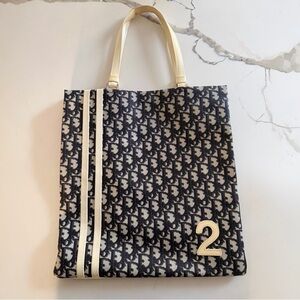Christian Dior Blue Diorissimo Monogram Tote Bag